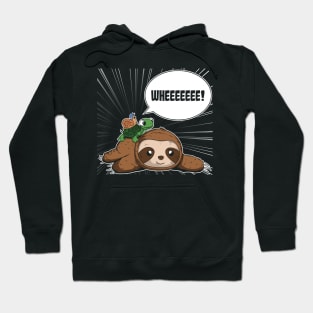 Sloth Turtle Snail Turtle Gifts for Turtle Lovers Sloth Hoodie